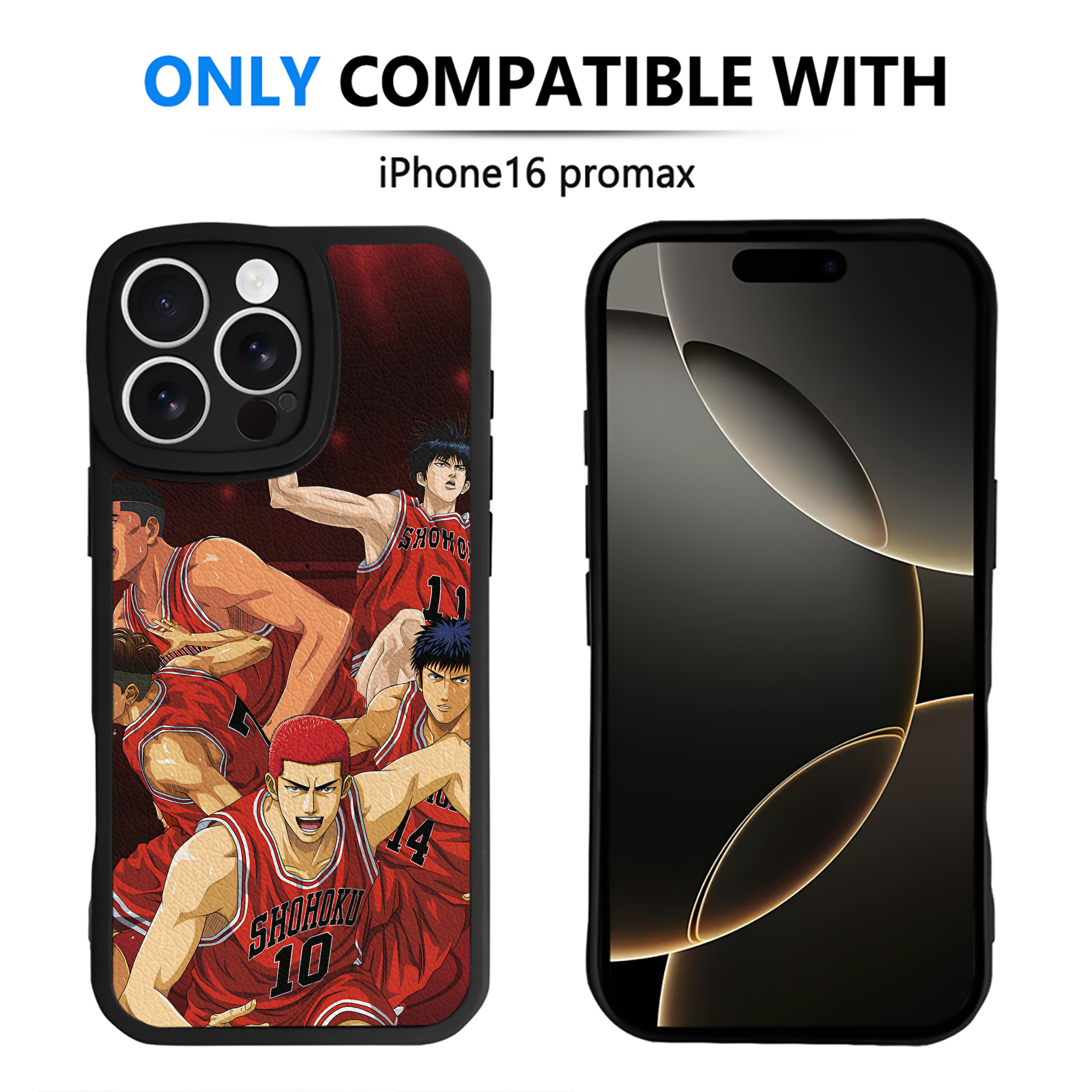 （画像用） SLAM DUNK／スラムダンク 【iPhone 16シリーズ対応】シリコンスマホケース（レザー調） 材質：シリコン